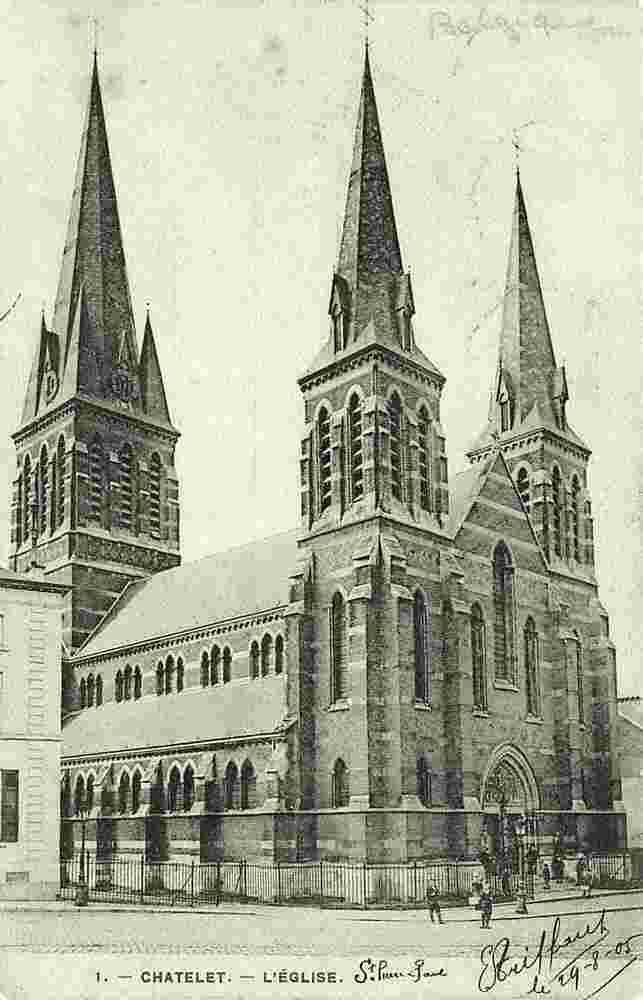 Châtelet. L'Eglise St. Pierre et St. Paul, 1905