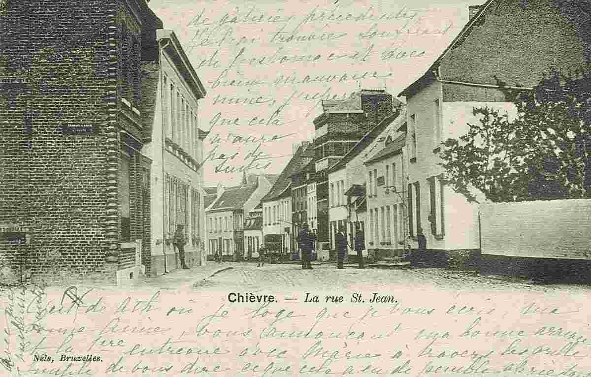 Chièvres. La rue St. Jean, 1905