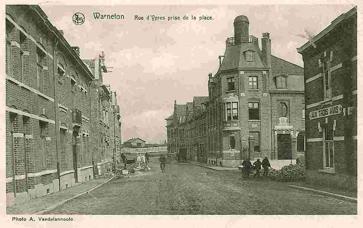 Comines-Warneton. Rue d'Ypres prise de la Place, 1925