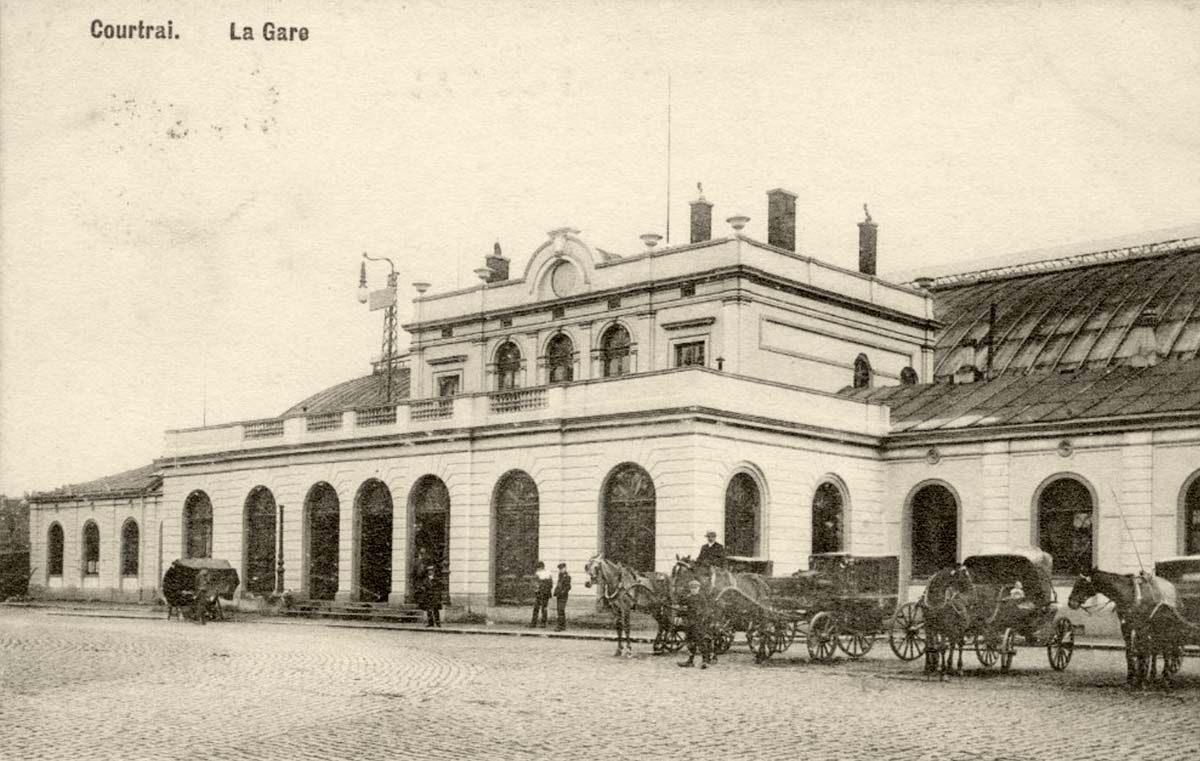 Kortrijk (Courtrai). La Gare, 1911
