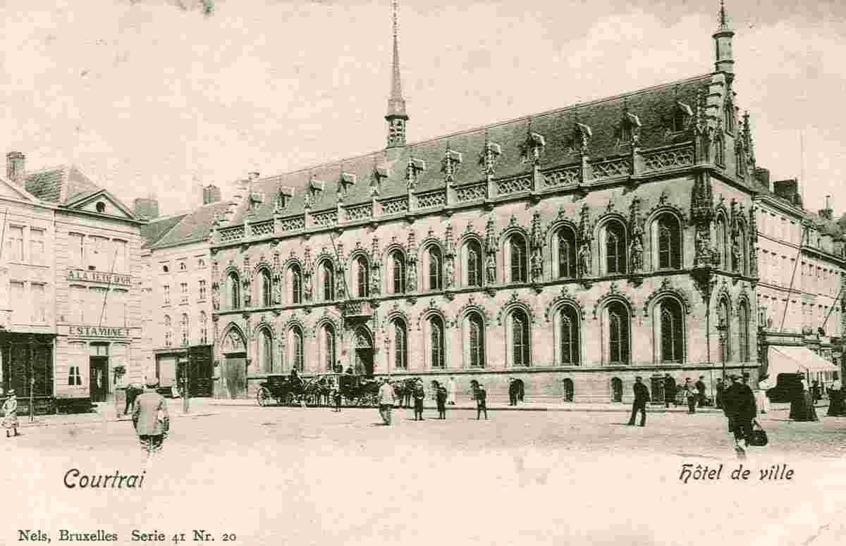 Courtrai. L'Hôtel de Ville, 1901