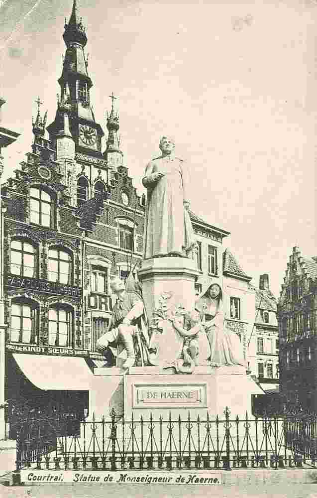 Courtrai. Statue de Monseigneur de Haerne, 1907