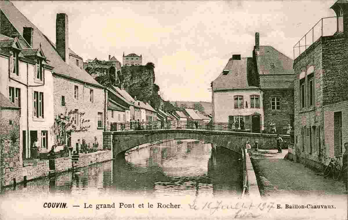 Couvin. Le grand Pont et le Rocher, 1907