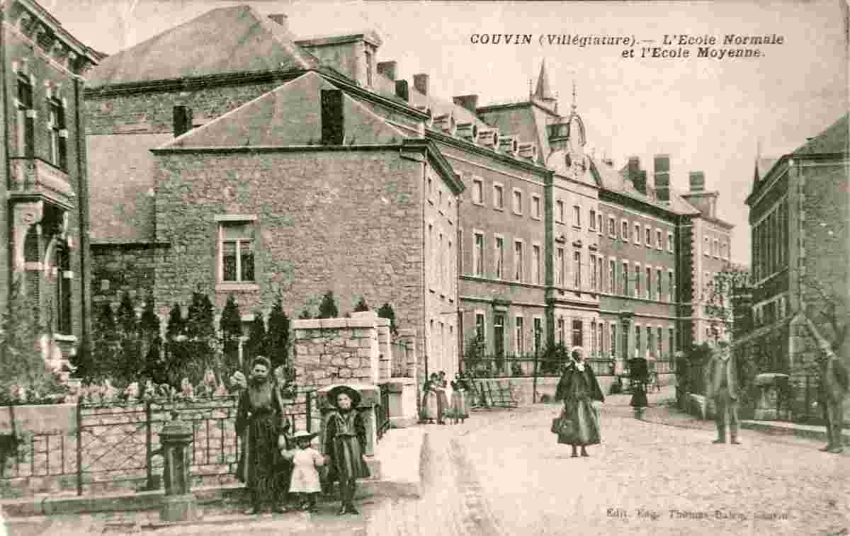 Couvin. L'École normale et l'École moyenne, 1910