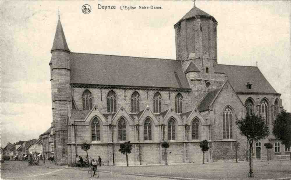 Deinze. L'Église Notre Dame, 1928