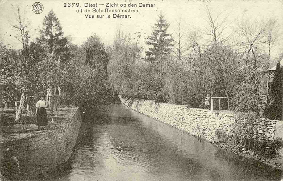 Diest. Vue sur de Démer, 1910