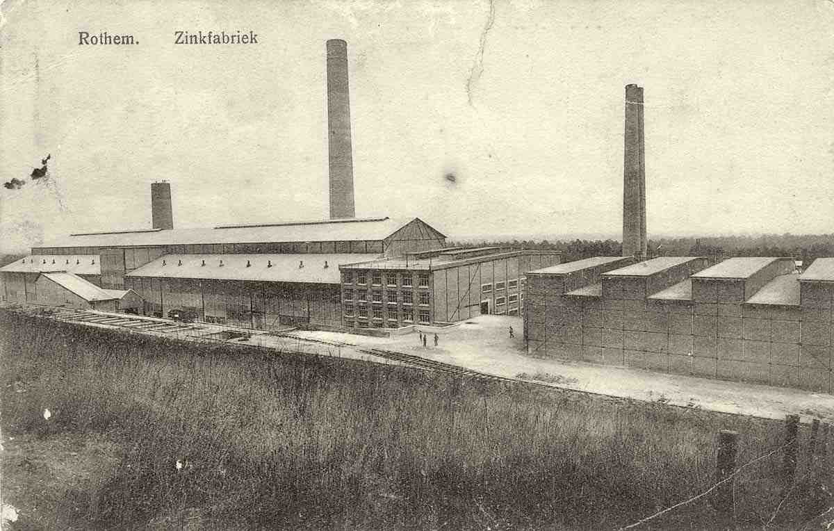 Dilsen-Stokkem. Rothem - Zinc usine, 1914