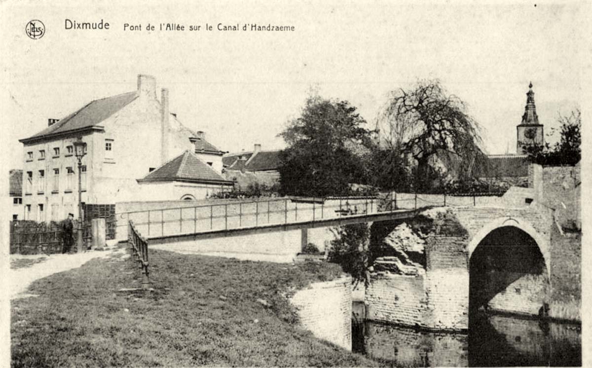 Dixmude (Diksmuide). Pont de l'Allée sur le Canal d'Handzaeme