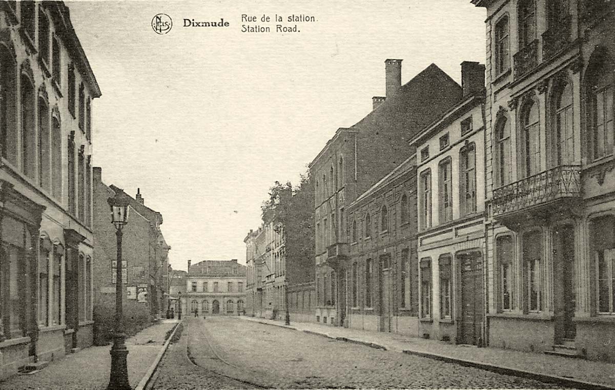 Dixmude (Diksmuide). Rue de la Station