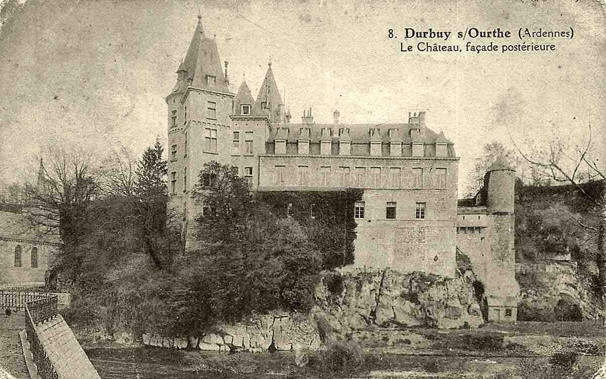 Durbuy. Le Château, façade postérieure