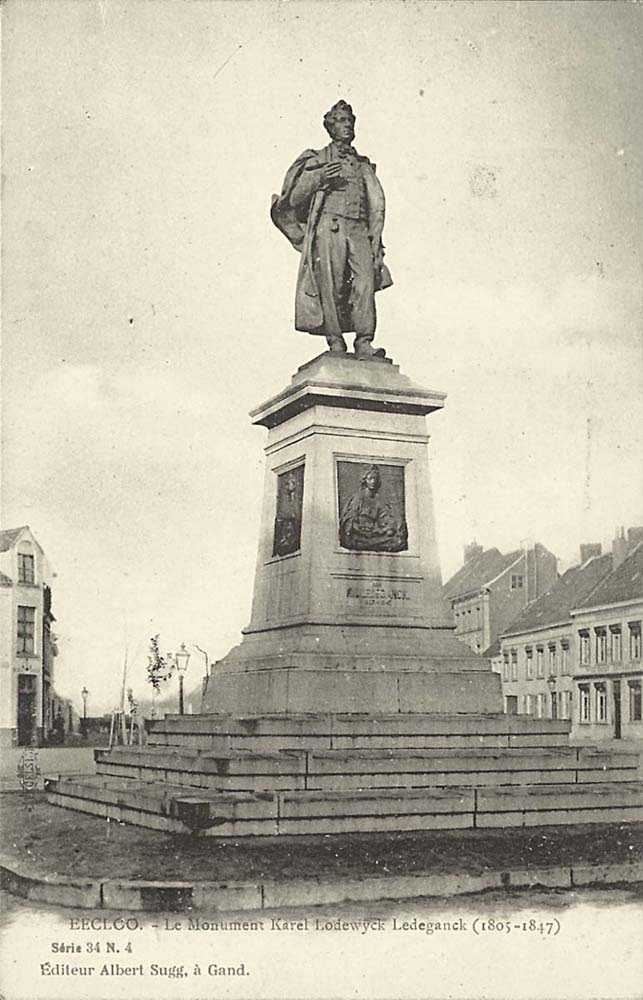 Eeklo. Le Monument Karel Lodewyck Ledeganck, 1905