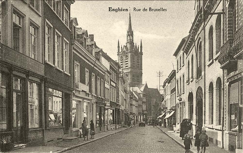 Enghien (Edingen). Rue de Bruxelles