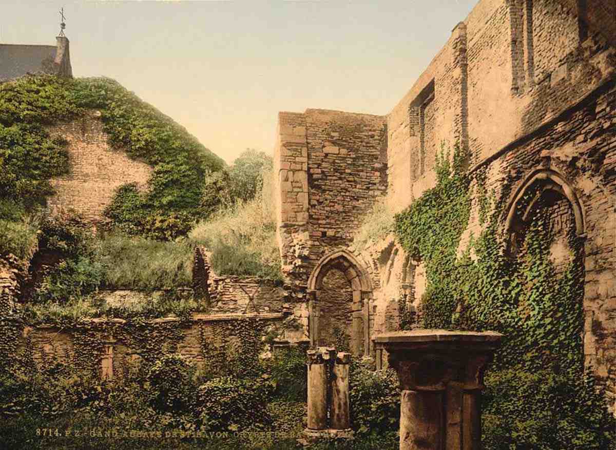 Gand. Abbaye de St. Bavon, la crypte de la Vierge, 1890