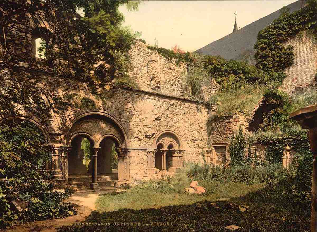 Gand. Abbaye de St. Bavon, la crypte de la Vierge, 1890