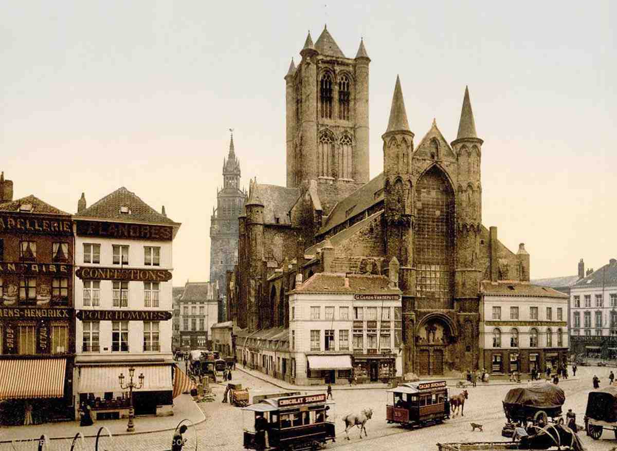 Gand. Église Saint-Nicolas, 1890