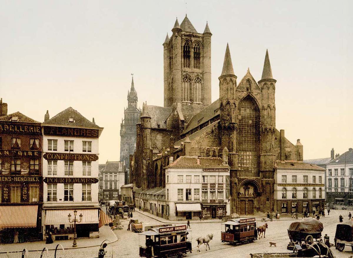 Ghent (Gand). Église Saint-Nicolas, 1890