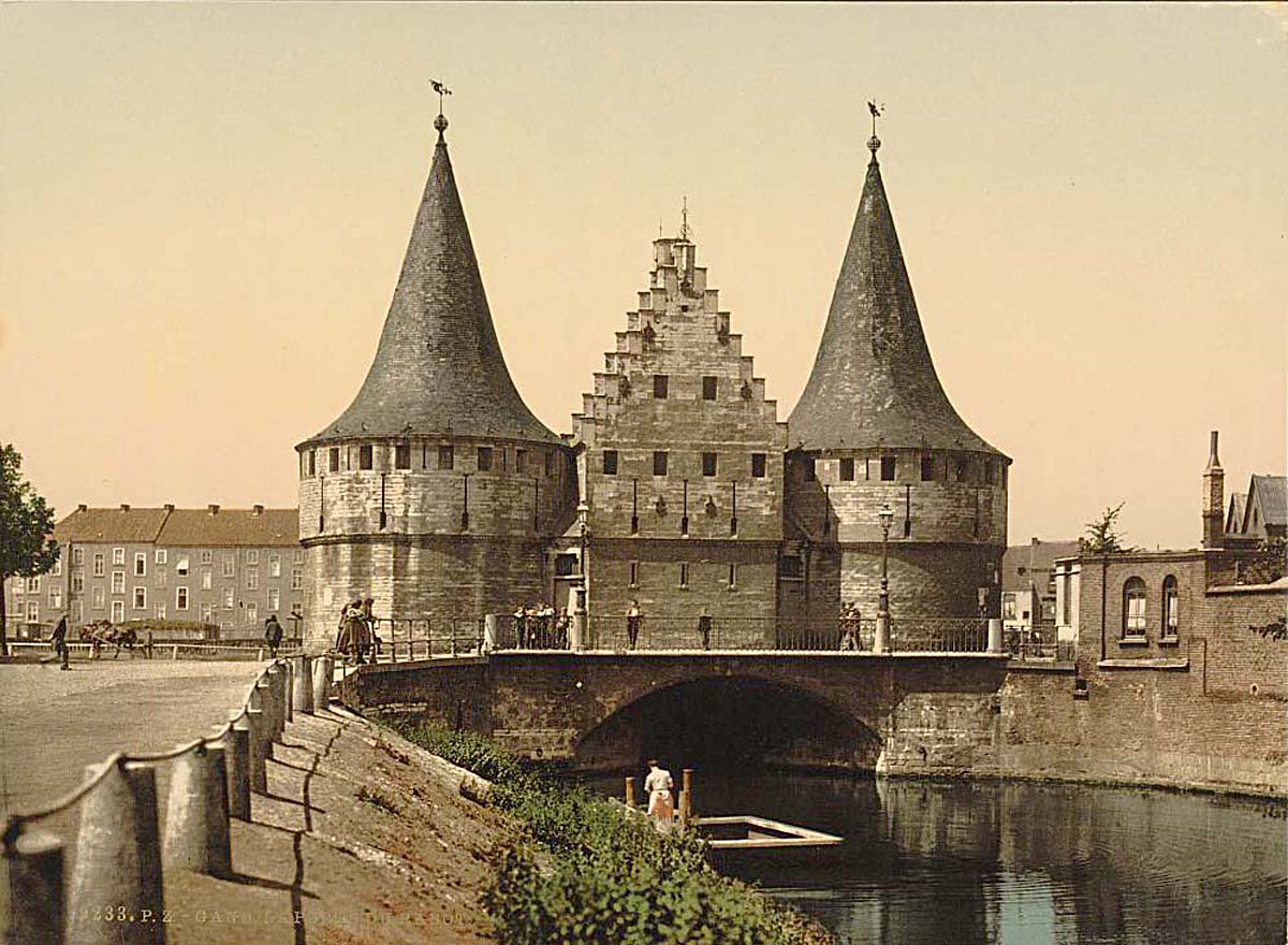 Ghent (Gand). La Porte de Rabot, 1890