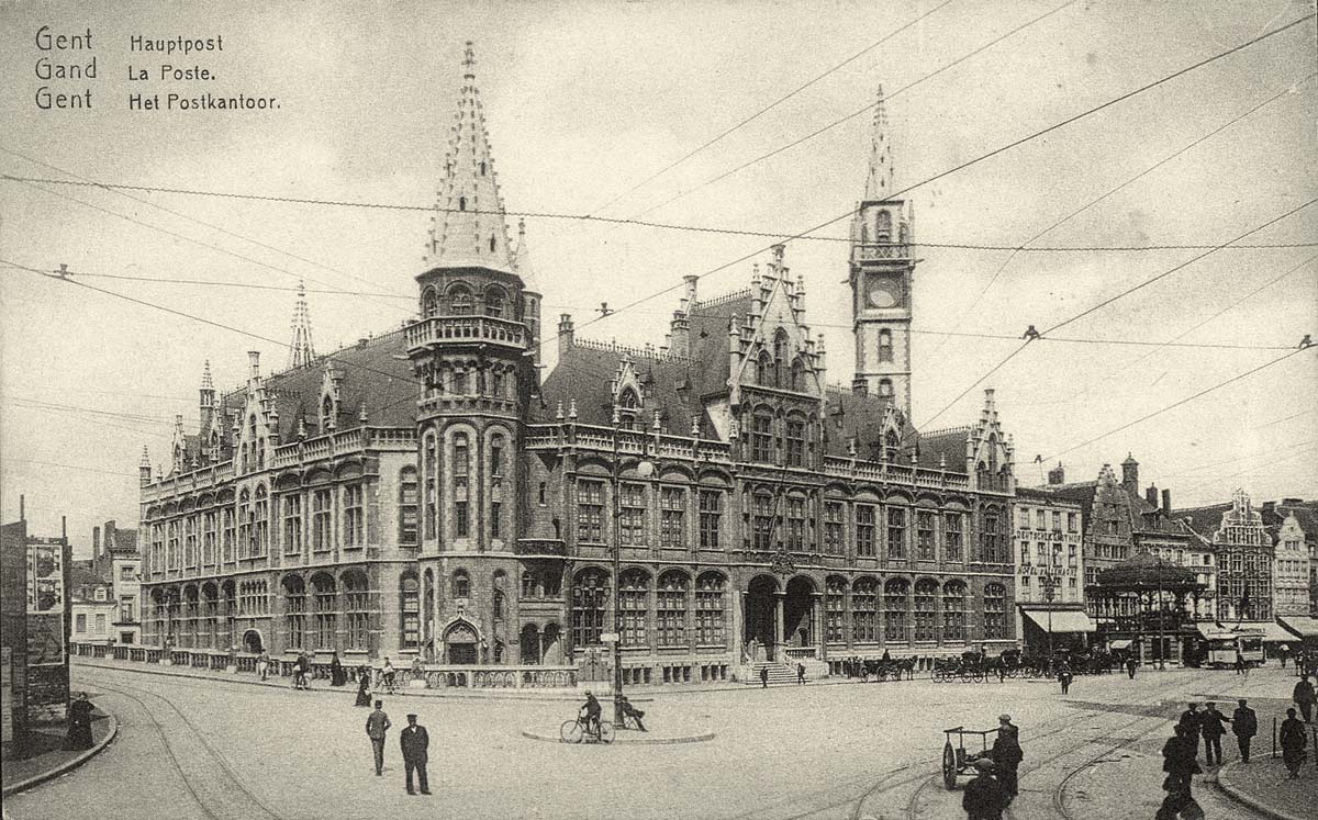 Ghent (Gand). La Poste, 1916