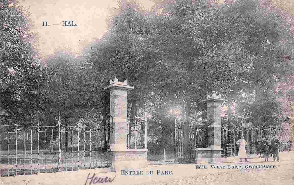 Halle. Park entrance, 1909