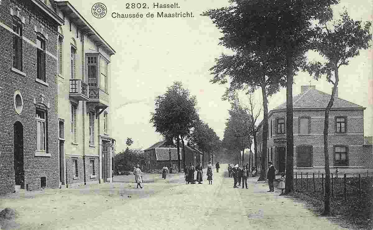 Hasselt. Chaussée de Maastricht, 1910