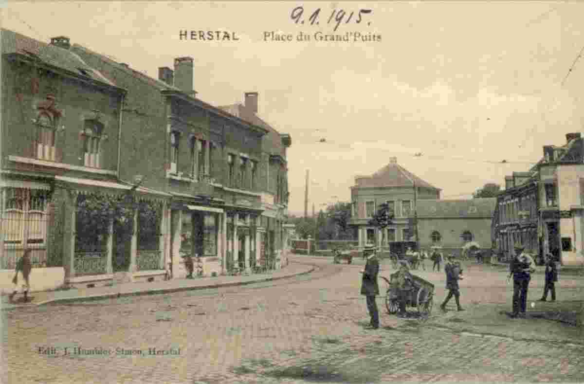 Herstal. Big Well Square, 1915
