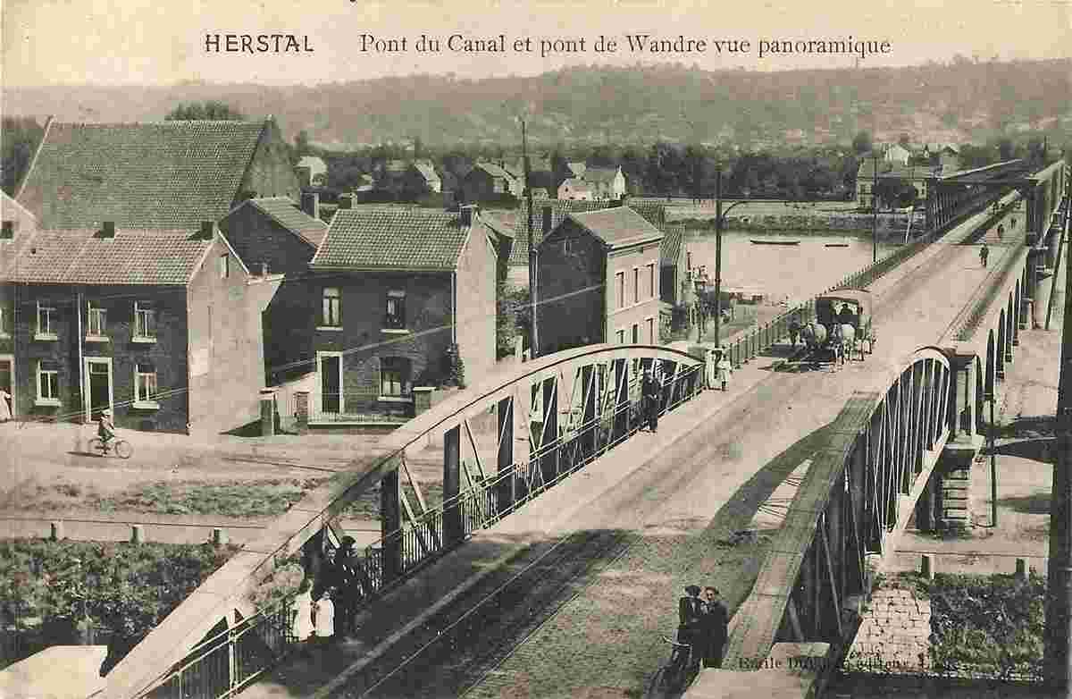 Herstal. Canal Bridge and Wandre Bridge, 1912