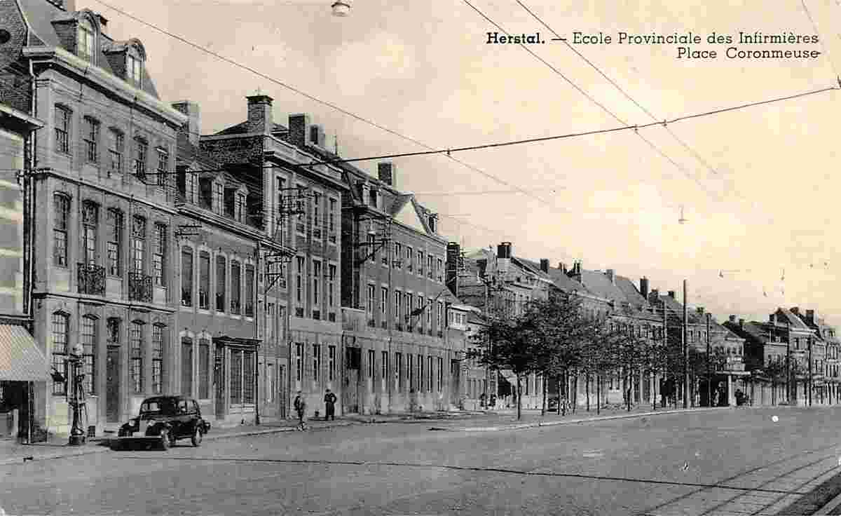Herstal. Coronmeuse Square, Provincial School of Nursing