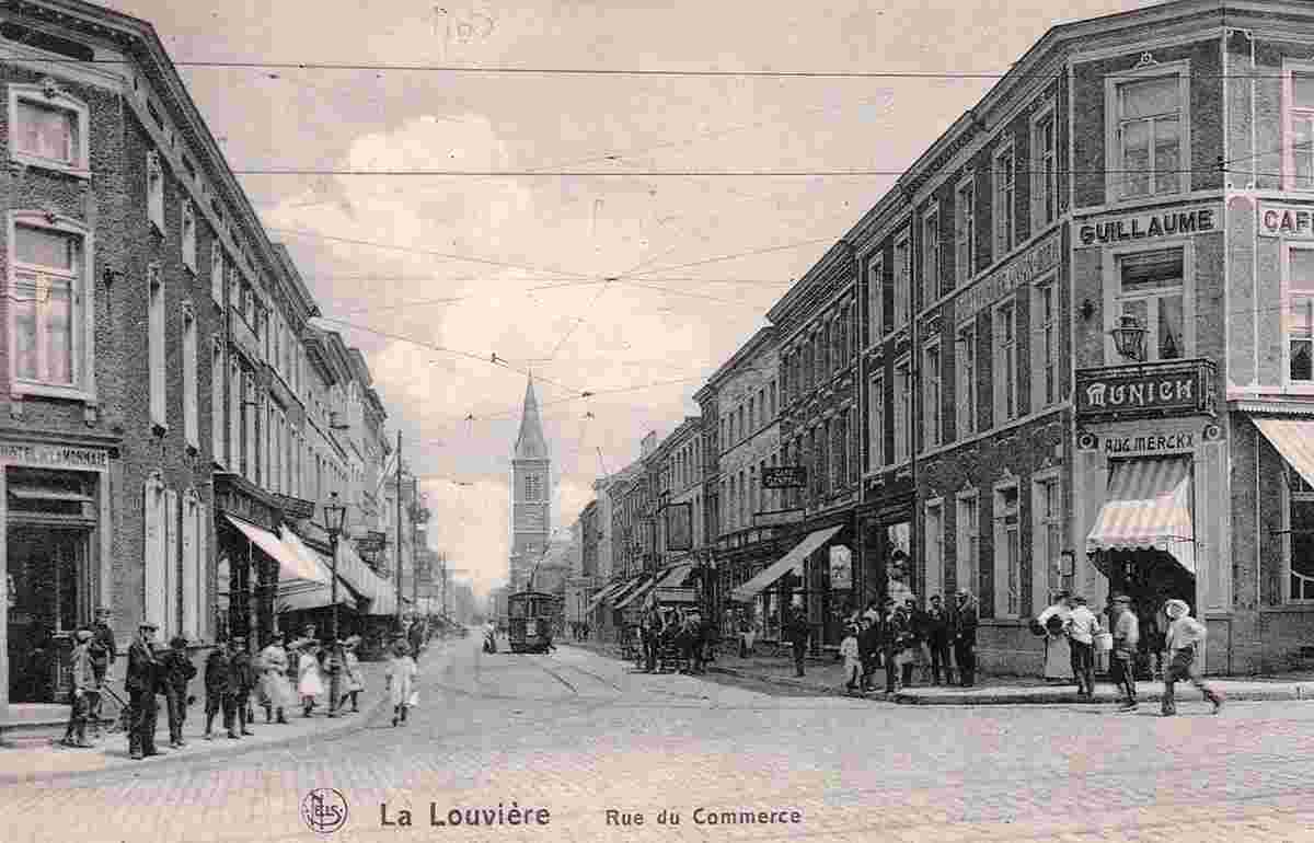 La Louvière. Rue du Commerce, 1921