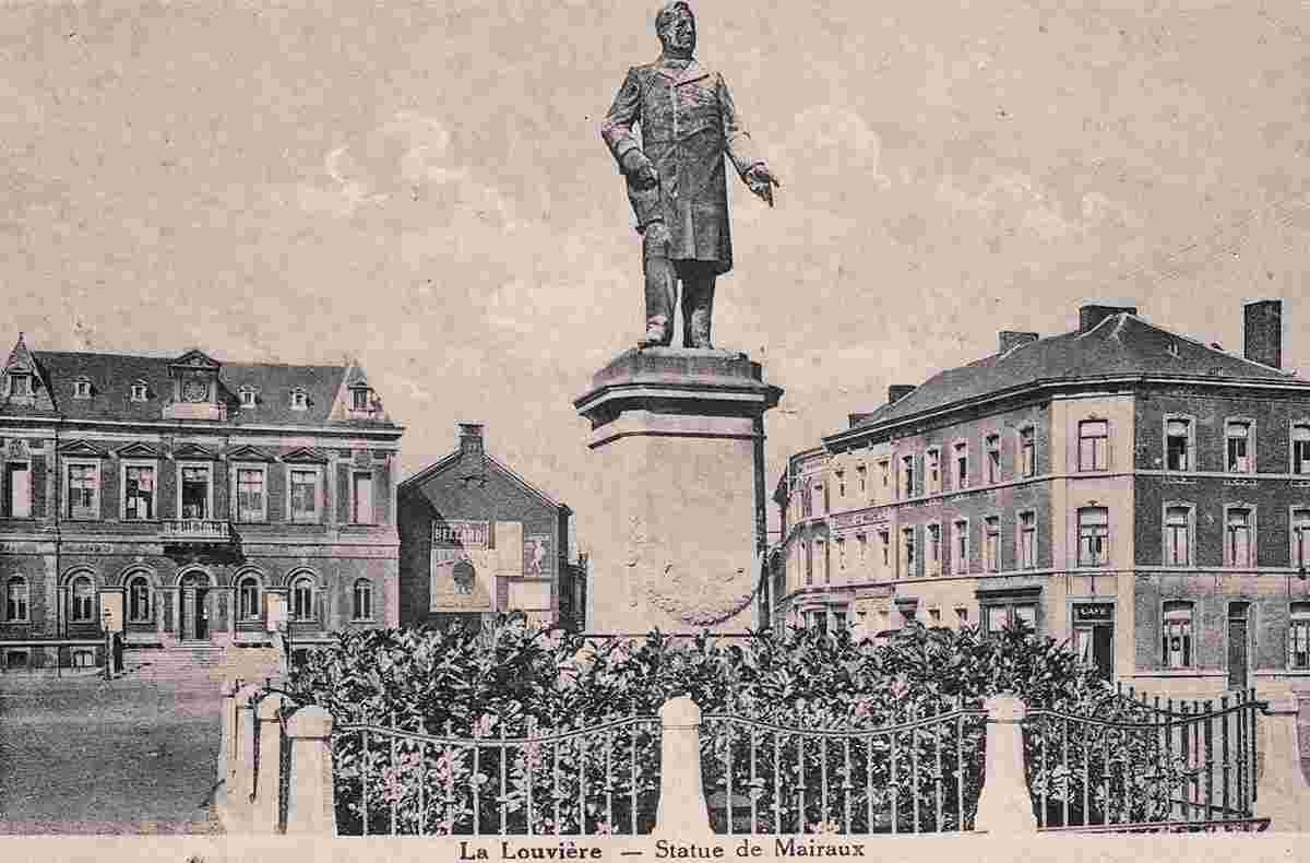 La Louvière. Statue de Mairaux