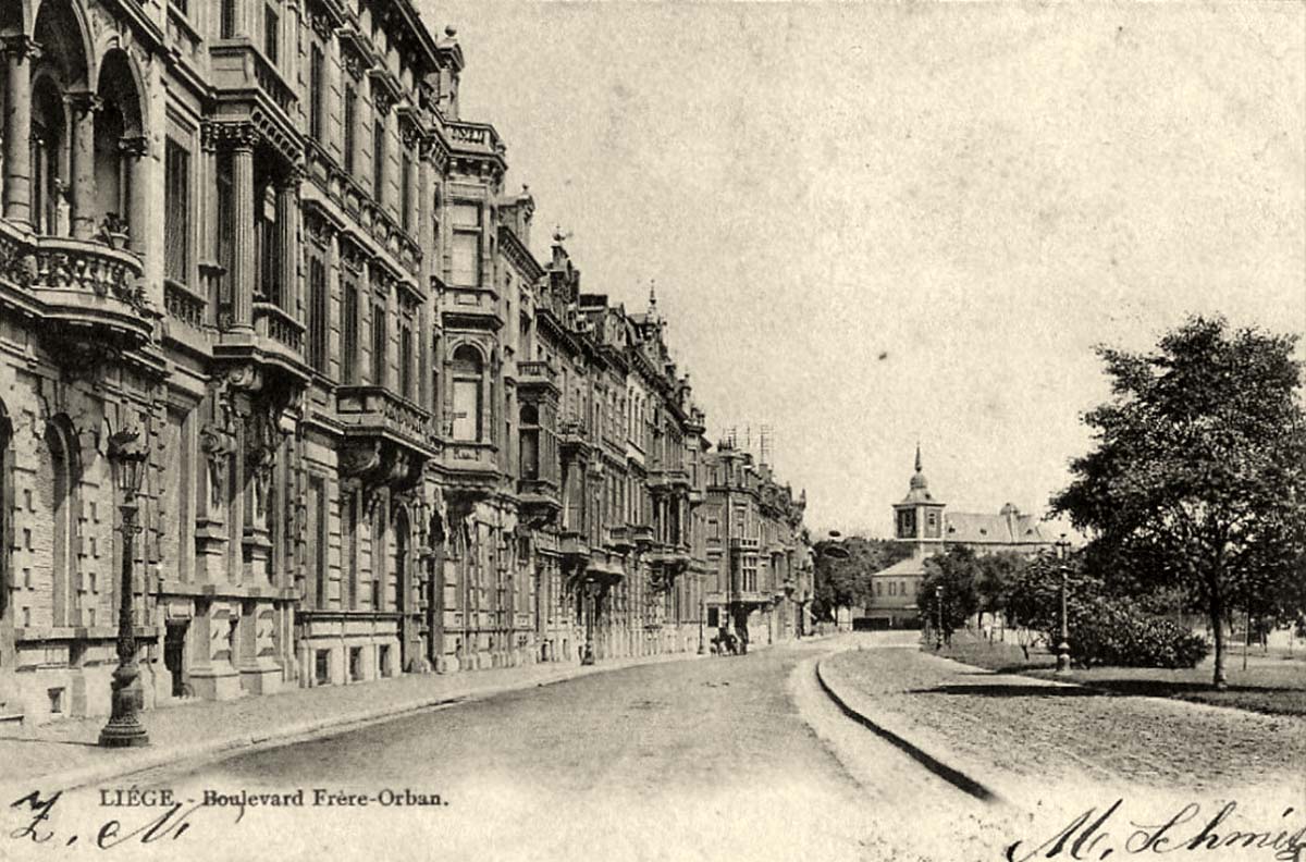 Liège. Boulevard Frère-Orban, 1903