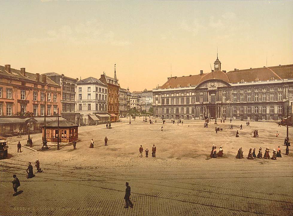 Liège. Place Saint-Lambert, 1890