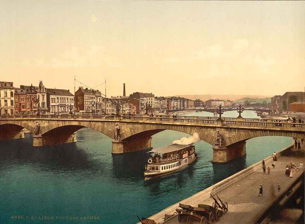 Liège. Pont des Arches, 1890