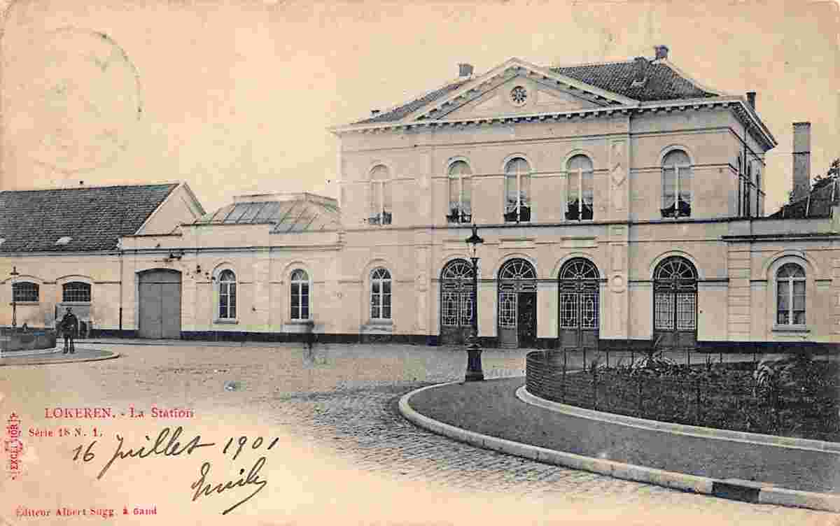 Lokeren. Railway Station, 1901