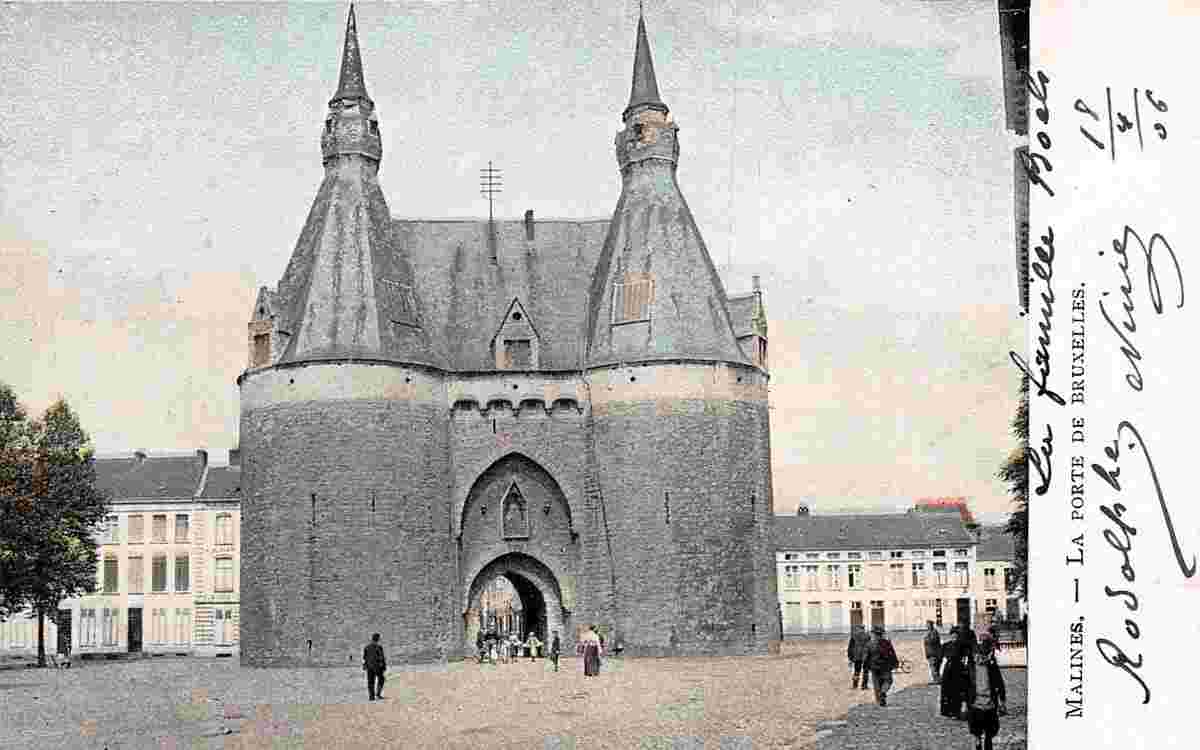 Malines. Vieille Porte de Bruxelles, 1906