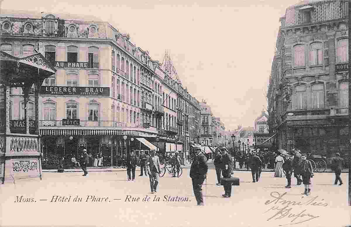 Mons. Hôtel du Phare sur Rue de la Station, 1904
