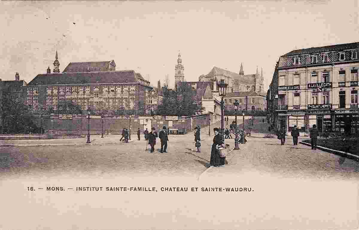 Mons. Institut Sainte Famille (Ursulines), Château Sainte Waudru, 1908
