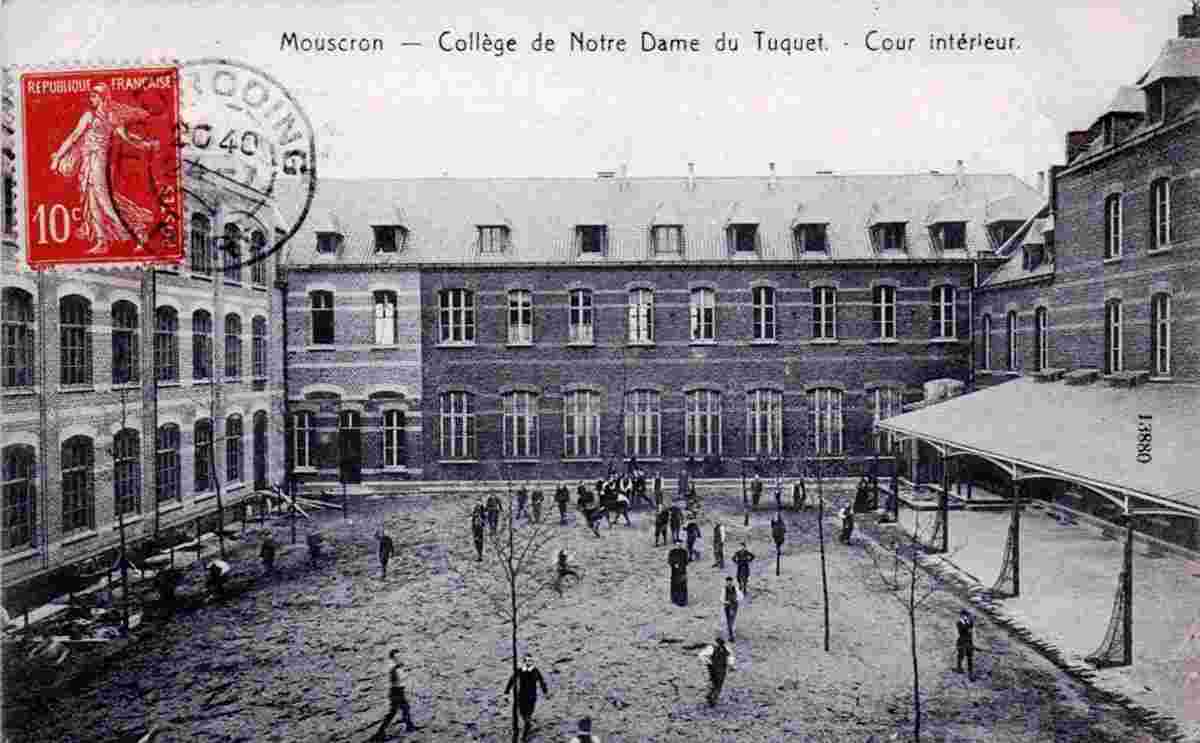 Mouscron. College of Notre Dame du Tuquet, inner courtyard