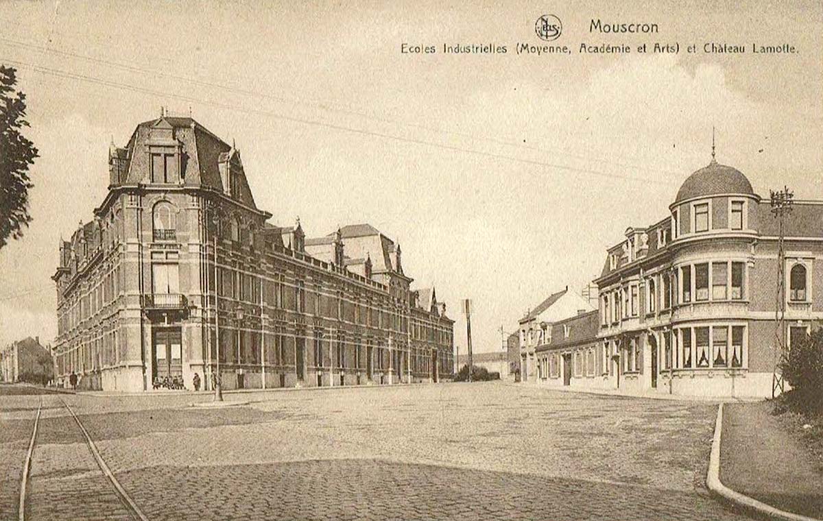 Mouscron. Industrial school - Music and Arts academy, Palace Lamotte