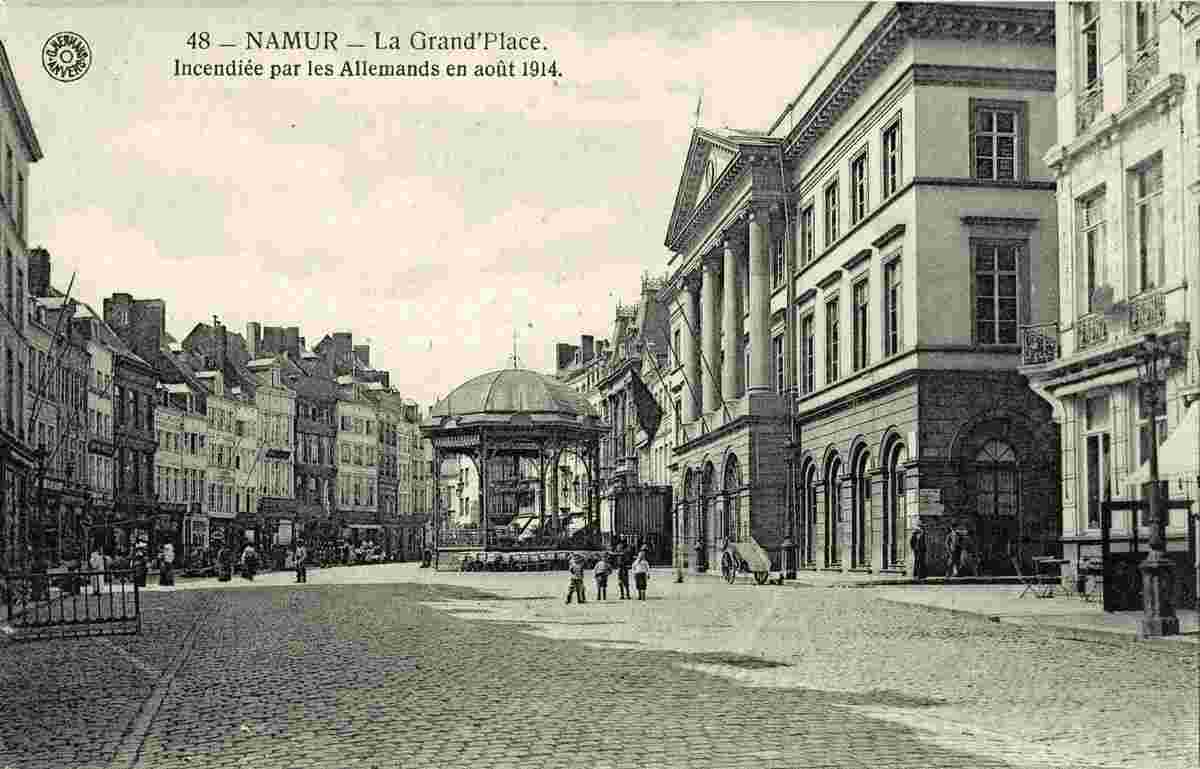 Namur. La Grand'Place, 1914