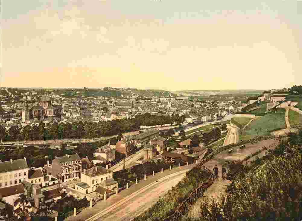 Namur. Panorama de la ville, 1890