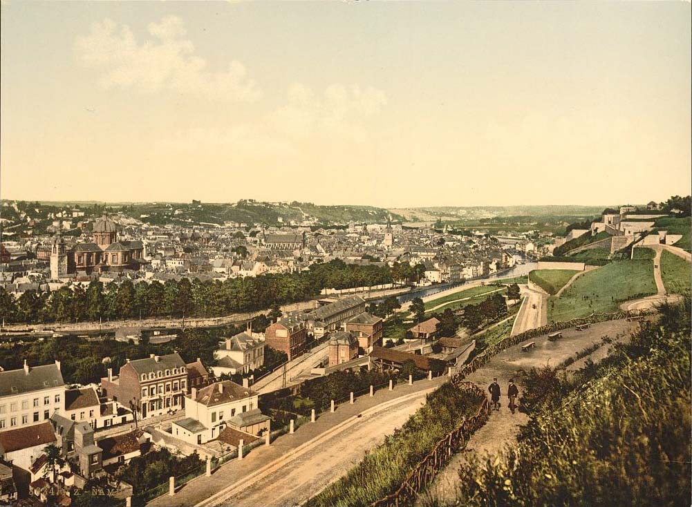 Namur (Namen). Panorama de la ville, 1890