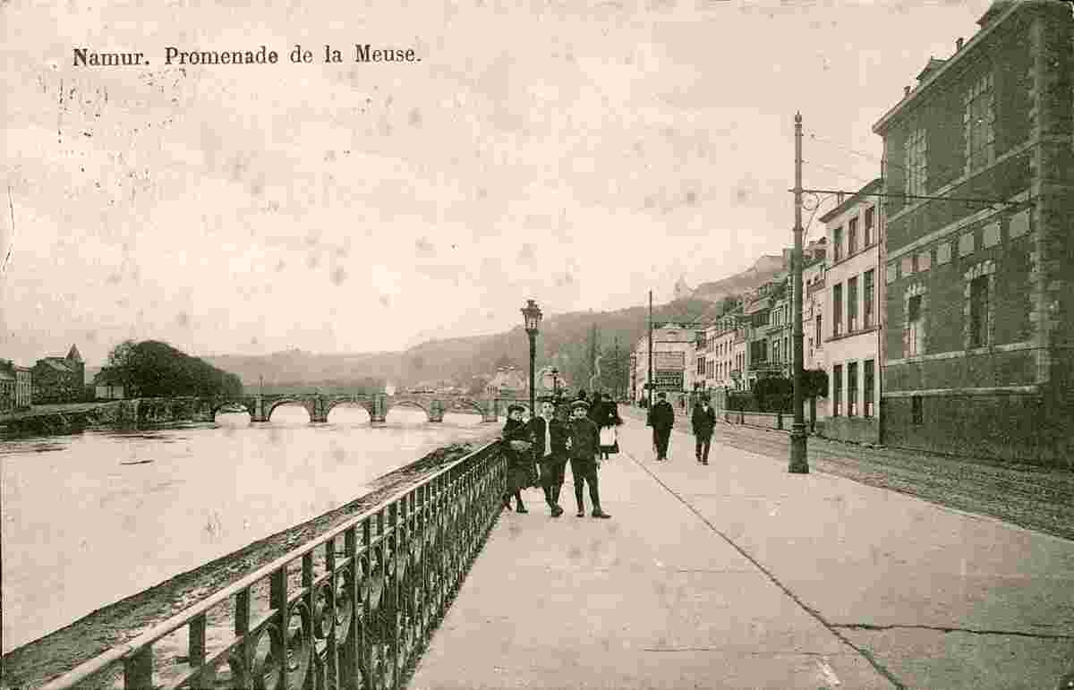 Namur. Promenade de la Meuse