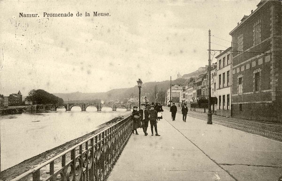 Namur (Namen). Promenade de la Meuse