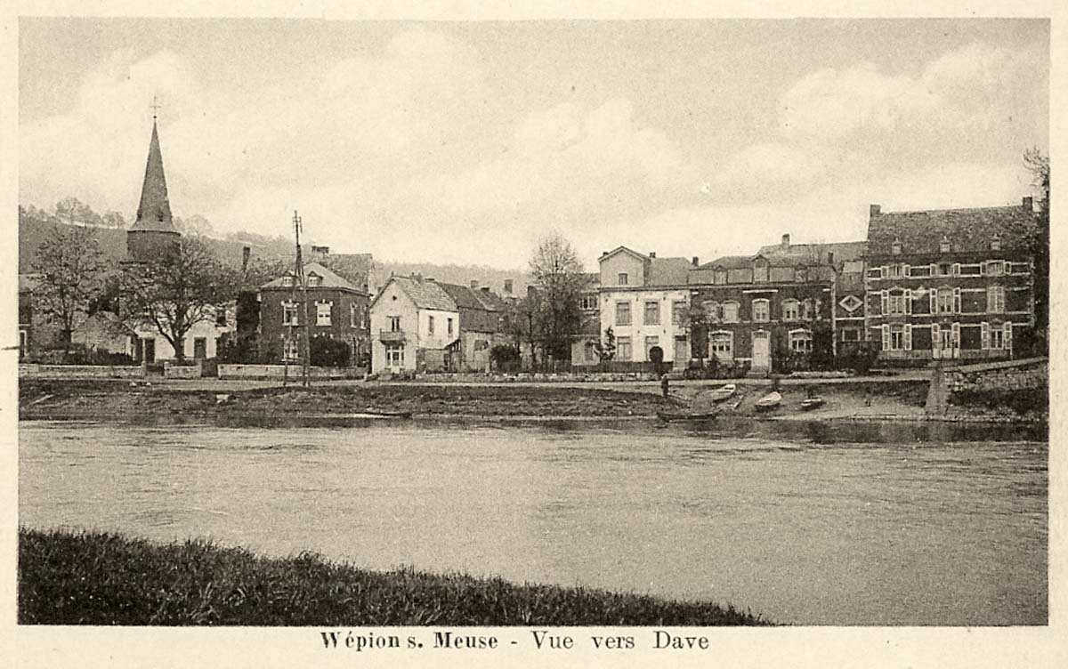 Namur (Namen). Wépion-sur-Meuse - Vue vers Dave