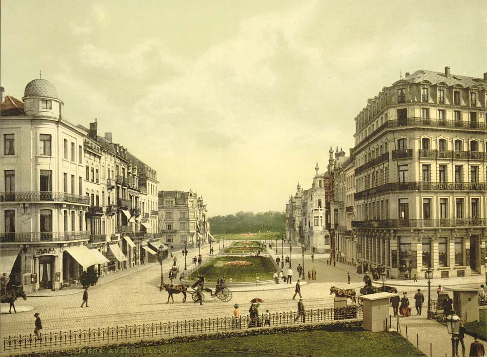 Ostend. Avenue Leopold, 1890