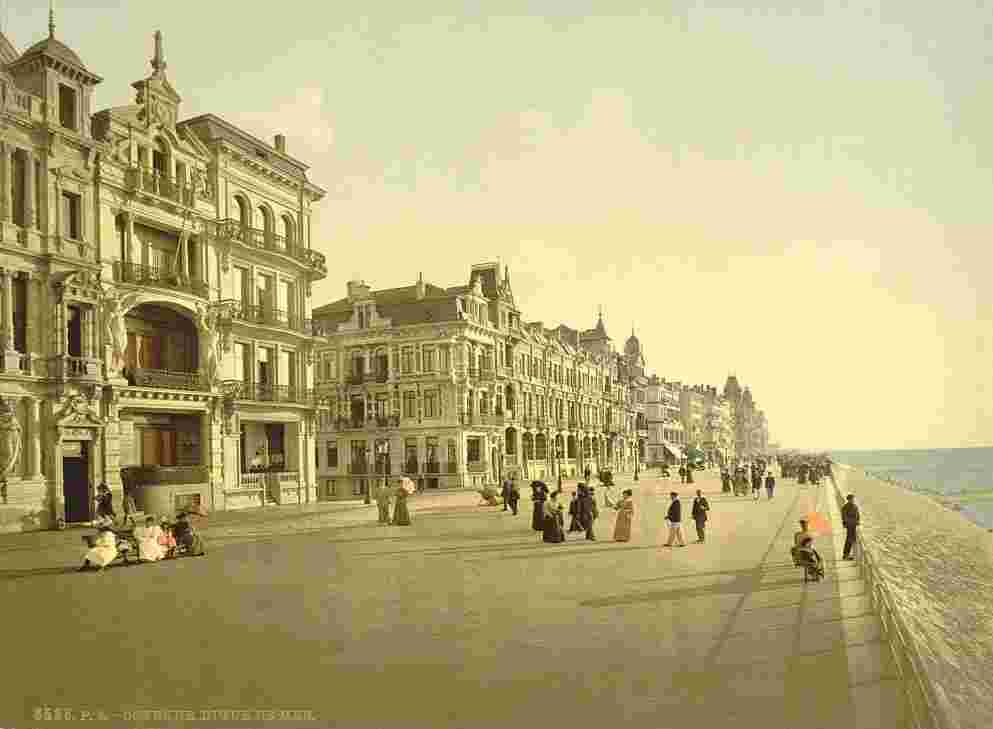 Ostende. Digue de mer, 1890