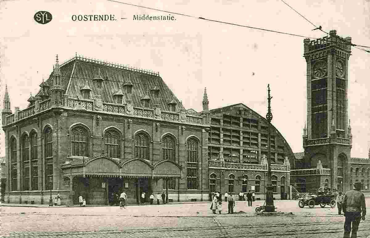 Ostende. La Gare - Middenstatie