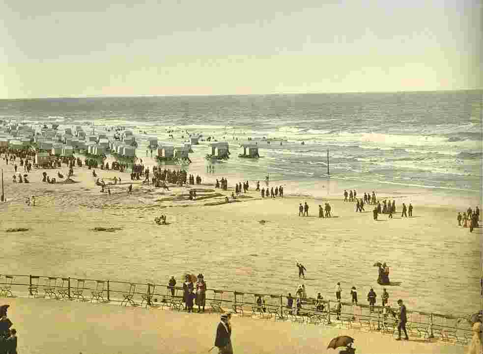 Ostende. La plage du Kursaal, 1890
