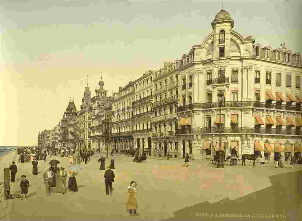 Ostende. Le remblai et de Kursaal, 1890