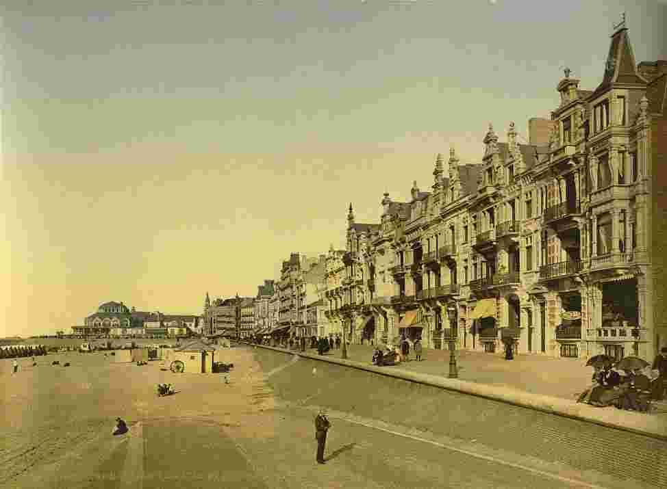 Ostende. Le remblai et de Kursaal, 1890
